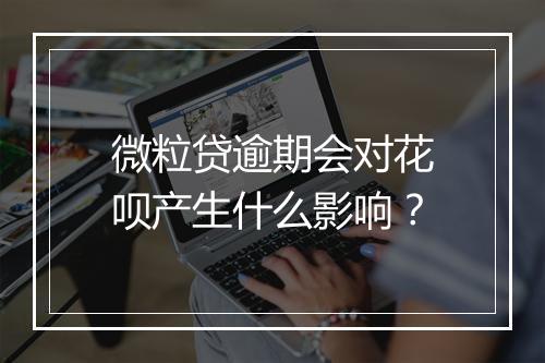 微粒贷逾期会对花呗产生什么影响？