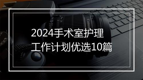 2024手术室护理工作计划优选10篇