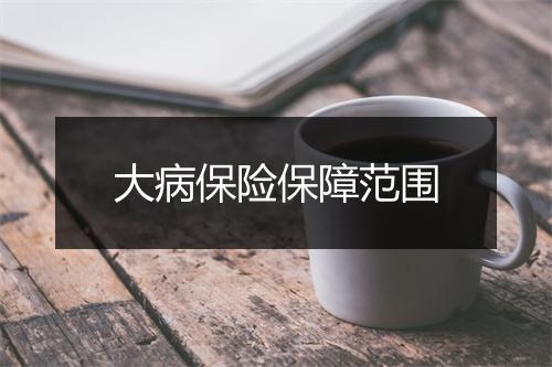 大病保险保障范围