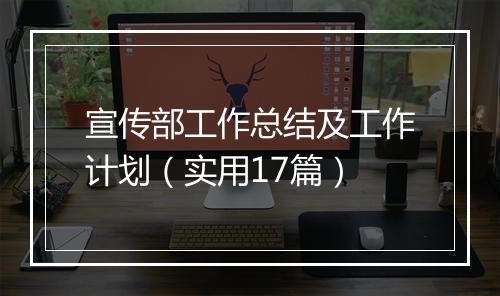 宣传部工作总结及工作计划（实用17篇）