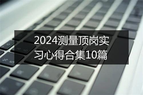 2024测量顶岗实习心得合集10篇