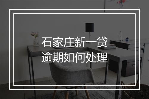 石家庄新一贷逾期如何处理