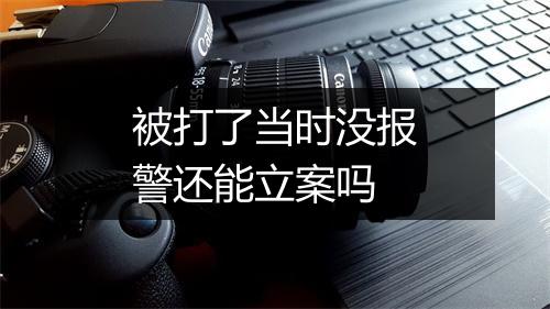 被打了当时没报警还能立案吗