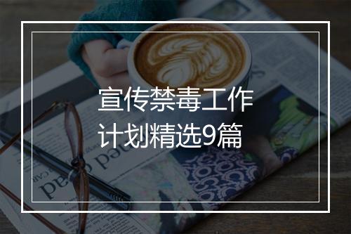 宣传禁毒工作计划精选9篇