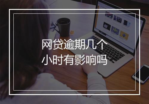 网贷逾期几个小时有影响吗