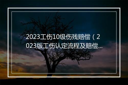 2023工伤10级伤残赔偿（2023版工伤认定流程及赔偿标准）