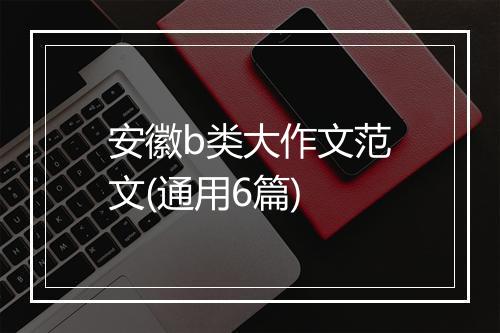 安徽b类大作文范文(通用6篇)