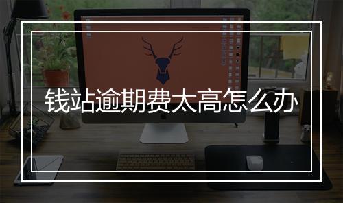 钱站逾期费太高怎么办
