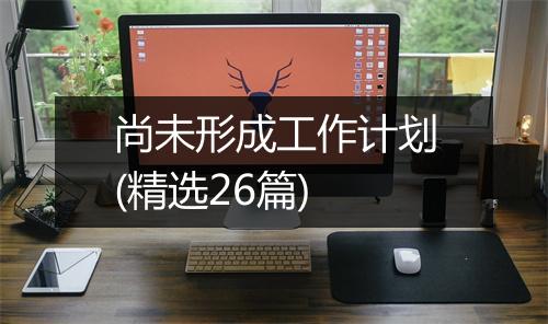 尚未形成工作计划(精选26篇)