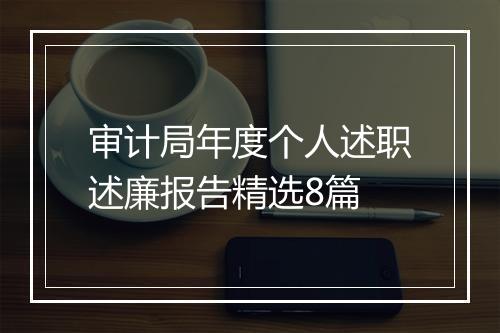 审计局年度个人述职述廉报告精选8篇