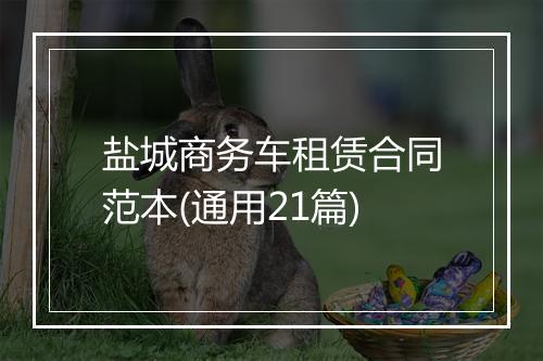 盐城商务车租赁合同范本(通用21篇)
