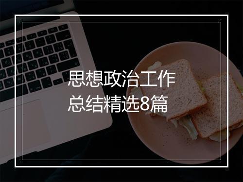 思想政治工作总结精选8篇