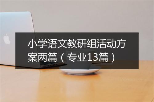 小学语文教研组活动方案两篇（专业13篇）
