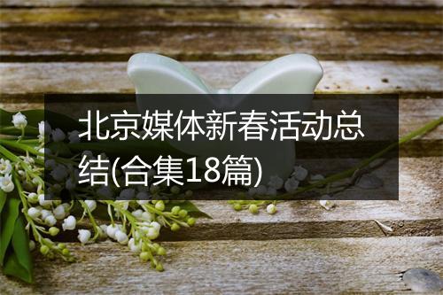 北京媒体新春活动总结(合集18篇)