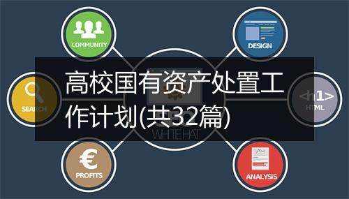 高校国有资产处置工作计划(共32篇)