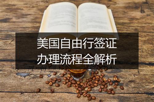 美国自由行签证办理流程全解析