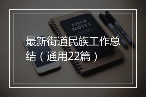 最新街道民族工作总结（通用22篇）