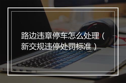 路边违章停车怎么处理（新交规违停处罚标准）