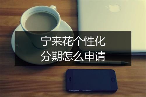 宁来花个性化分期怎么申请