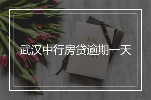 武汉中行房贷逾期一天