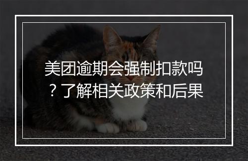 美团逾期会强制扣款吗？了解相关政策和后果