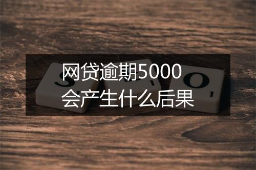 网贷逾期5000会产生什么后果