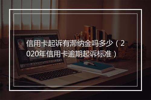 信用卡起诉有滞纳金吗多少（2020年信用卡逾期起诉标准）