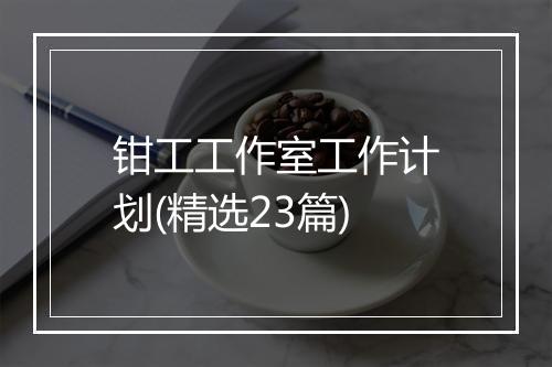 钳工工作室工作计划(精选23篇)