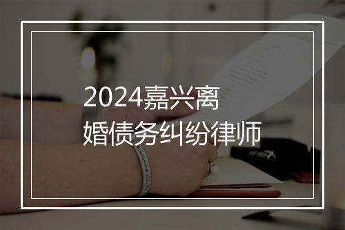 2024嘉兴离婚债务纠纷律师