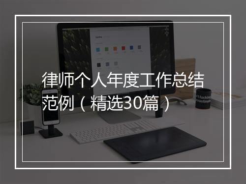 律师个人年度工作总结范例（精选30篇）