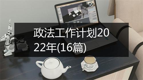 政法工作计划2022年(16篇)