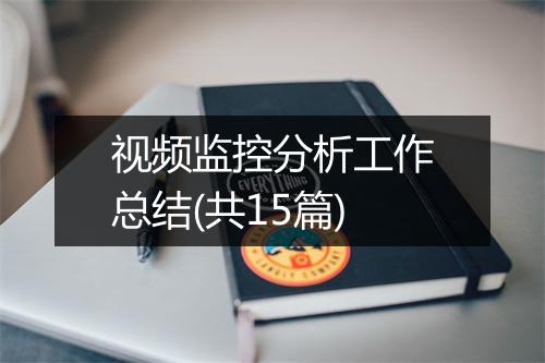 视频监控分析工作总结(共15篇)