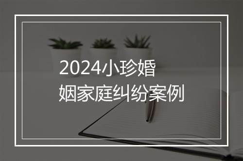 2024小珍婚姻家庭纠纷案例