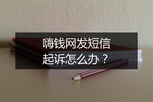 嗨钱网发短信起诉怎么办？