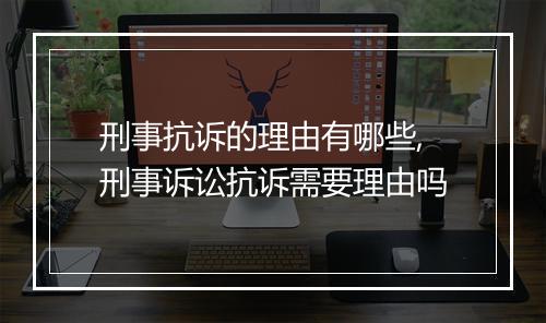 刑事抗诉的理由有哪些,刑事诉讼抗诉需要理由吗