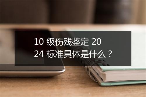 10 级伤残鉴定 2024 标准具体是什么？
