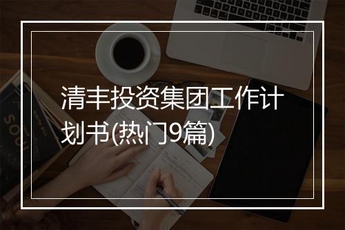 清丰投资集团工作计划书(热门9篇)