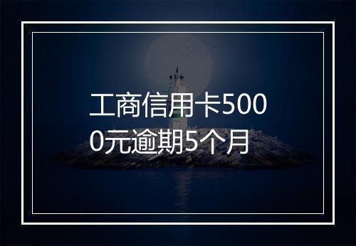 工商信用卡5000元逾期5个月