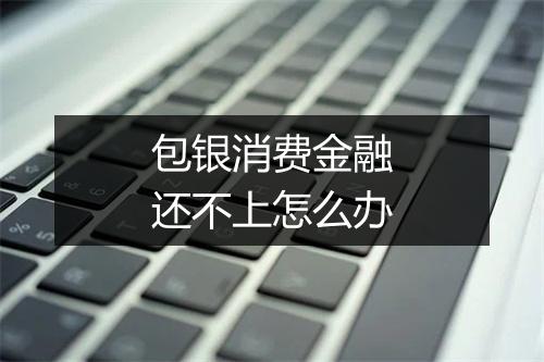 包银消费金融还不上怎么办