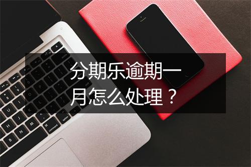 分期乐逾期一月怎么处理？