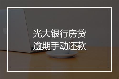 光大银行房贷逾期手动还款