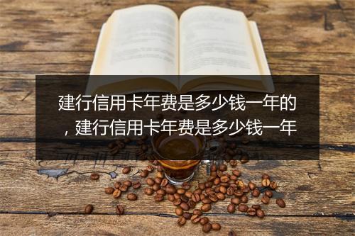 建行信用卡年费是多少钱一年的，建行信用卡年费是多少钱一年