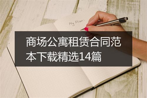 商场公寓租赁合同范本下载精选14篇
