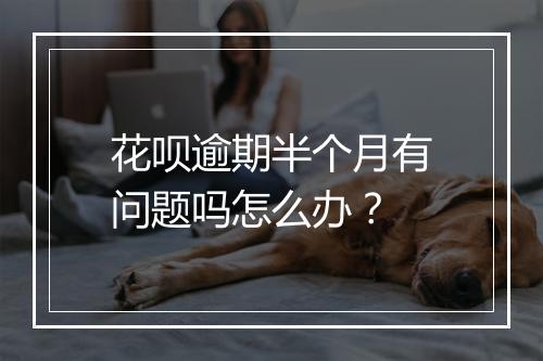 花呗逾期半个月有问题吗怎么办？