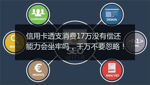 信用卡透支消费17万没有偿还能力会坐牢吗，千万不要忽略！