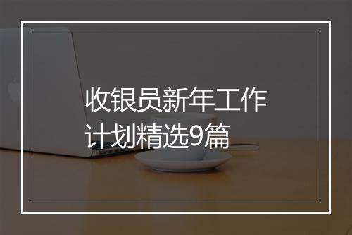 收银员新年工作计划精选9篇