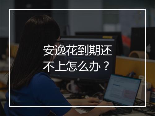 安逸花到期还不上怎么办？