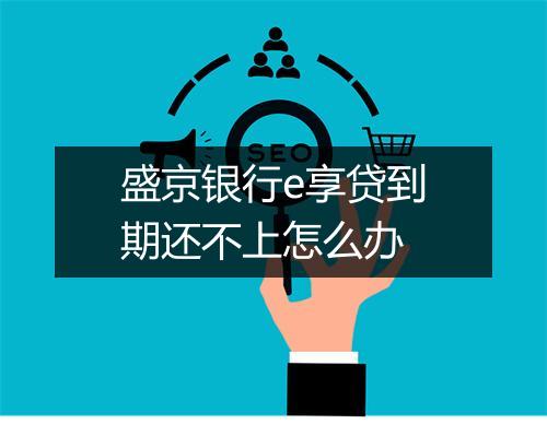 盛京银行e享贷到期还不上怎么办