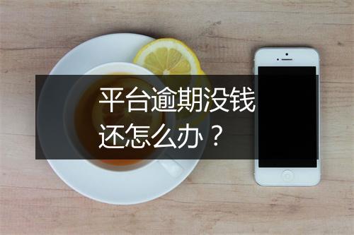 平台逾期没钱还怎么办？