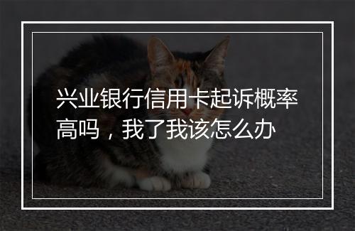 兴业银行信用卡起诉概率高吗，我了我该怎么办